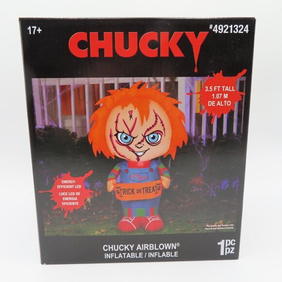 Gemmy Chucky Childs Play 3.5 Feet Tall LED Lighted Inflatable Halloween 2022 NEW - Picture 12 of 12